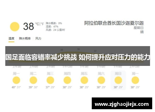 国足面临容错率减少挑战 如何提升应对压力的能力